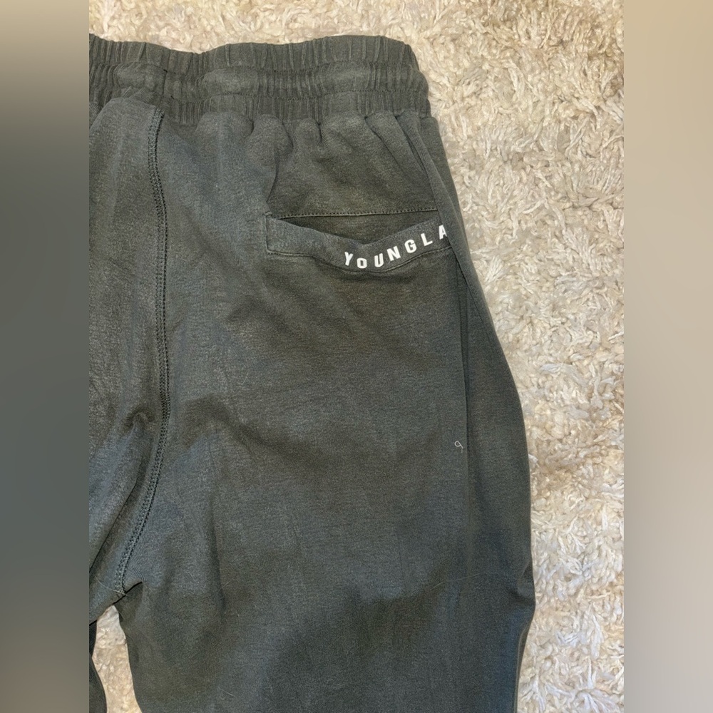 YoungLA Dark Green Joggers - Picture 4 of 6